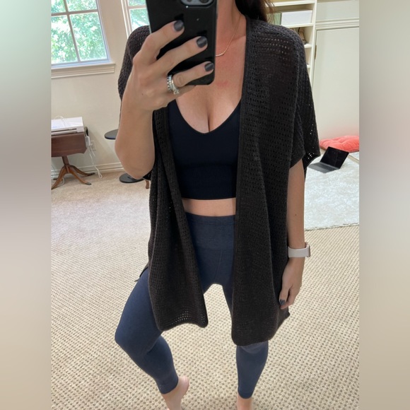 Neiman Marcus Cashmere Collection 100% Cashmere Flattering Tie Waist Cardigan - Picture 1 of 4